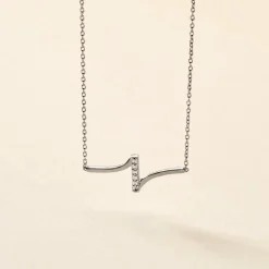 Online Histoire d'Or Collier Suraj Argent Blanc Oxyde De Zirconium