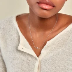 Online Histoire d'Or Collier Suraj Argent Blanc Oxyde De Zirconium