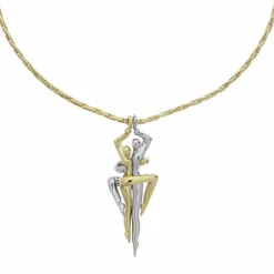 Sale JOURDAN Collier Suraya Laiton Bicolore