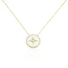 Discount Histoire d'Or Collier Sweet Rosace Or Jaune Oxyde De Zirconium