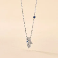 Histoire d'Or Collier Symbolique Argent Blanc Oxyde De Zirconium* Colliers|Colliers