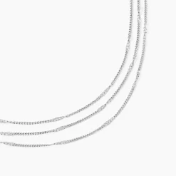 Hot Histoire d'Or Collier Tango Argent Blanc