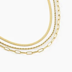 Histoire d'Or Collier Thika Acier Jaune* Colliers|Colliers