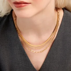 Histoire d'Or Collier Thika Acier Jaune* Colliers|Colliers