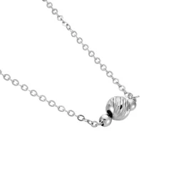New Histoire d'Or Collier Tolly Argent Blanc