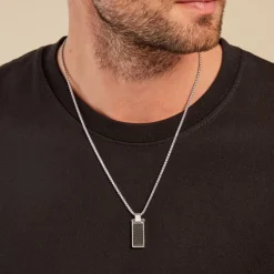 Histoire d'Or Collier Tornio Acier Blanc