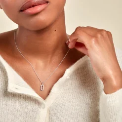 Histoire d'Or Collier Tracee Argent Blanc Oxyde De Zirconium* Colliers|Colliers