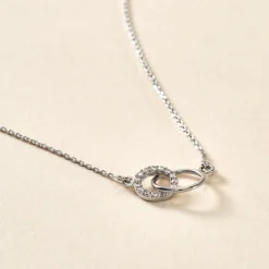 Discount Histoire d'Or Collier Twillie Argent Blanc Oxyde De Zirconium