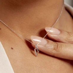 Histoire d'Or Collier Tylane or blanc diamant