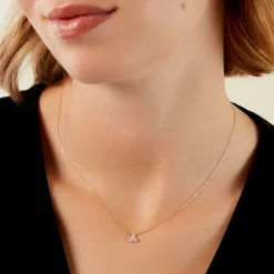 Histoire d'Or Collier Usoa Or Jaune Diamant Synthétique* Colliers|Colliers