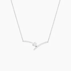 Hot Histoire d'Or Collier Valeriana Or Blanc Oxyde De Zirconium