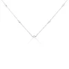 Hot Histoire d'Or Collier Vashti Argent Blanc Oxyde De Zirconium