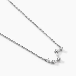 Hot Histoire d'Or Collier Vega Argent Blanc Oxyde De Zirconium