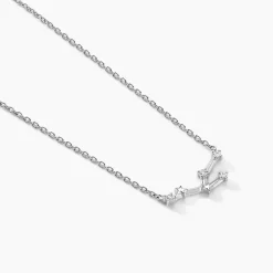 Clearance Histoire d'Or Collier Vega Argent Blanc Oxyde De Zirconium