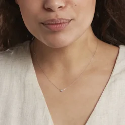 New Histoire d'Or Collier Violanda Or Blanc Diamant