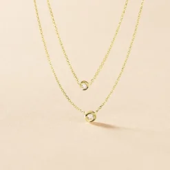 Hot Histoire d'Or Collier Virguinia Or Jaune Oxyde De Zirconium