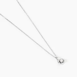 Discount Histoire d'Or Collier Vrille Accompagnee or blanc diamant