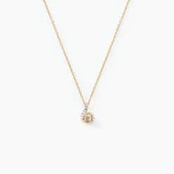 Discount Histoire d'Or Collier Vrille Accompagnee or jaune diamant