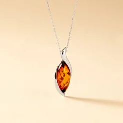 Histoire d'Or Collier Vyara Argent Blanc Ambre* Colliers|Colliers