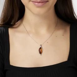 Histoire d'Or Collier Vyara Argent Blanc Ambre* Colliers|Colliers