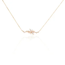 Sale Histoire d'Or Collier Wendy Argent Rose Oxyde De Zirconium