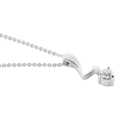 Online Histoire d'Or Collier Yedaz Argent Blanc Oxyde De Zirconium