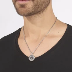 Hot Histoire d'Or Collier Yoan Acier Blanc