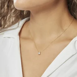 Histoire d'Or Collier Zilda De Zirconium or jaune oxyde