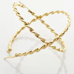 Histoire d'Or Creoles Acier Dore Antonello* Boucles D'Oreilles|Boucles D'Oreilles Fantaisie