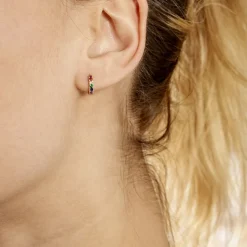 Histoire d'Or Creoles Andgelina Or Jaune Oxydes De Zirconium or jaune oxyde multicolore