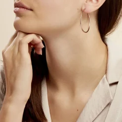 Discount Histoire d'Or Creoles Argent Rose Olympia argent blanc