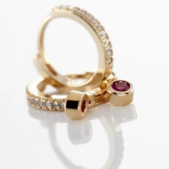 Histoire d'Or Creoles Dili Plaqué Or Pierres* Boucles D'Oreilles|Boucles D'Oreilles Fantaisie