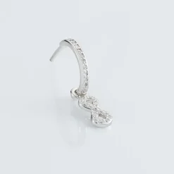 Discount Histoire d'Or Créole Unitaire Ancelin Rondes Argent Blanc Oxyde De Zirconium