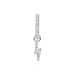 Histoire d'Or Créole Unitaire Ancelin Rondes Argent Blanc Oxyde De Zirconium* Boucles D'Oreilles|Piercings D'Oreilles