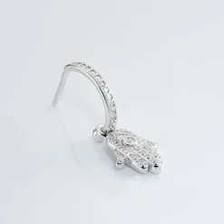 Histoire d'Or Créole Unitaire Ancelin Rondes Argent Blanc Oxyde De Zirconium* Boucles D'Oreilles|Piercings D'Oreilles