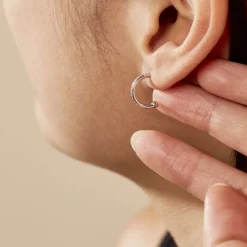 Online Histoire d'Or Créole Unitaire Argent Blanc Ancelin Oxydes De Zirconium