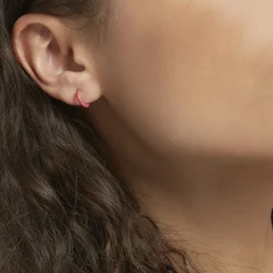 Histoire d'Or Créole Unitaire Argent Blanc Samba* Boucles D'Oreilles|Piercings D'Oreilles