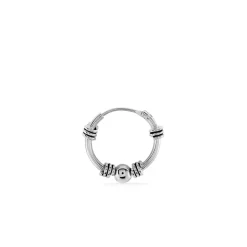 Histoire d'Or Créole Unitaire Ian Argent Blanc* Boucles D'Oreilles|Piercings D'Oreilles