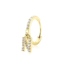 Histoire d'Or Créole Unitaire Léria Or Jaune Oxydes De Zirconium* Boucles D'Oreilles|Piercings D'Oreilles