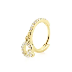 Histoire d'Or Créole Unitaire Léria Or Jaune Oxydes De Zirconium* Boucles D'Oreilles|Piercings D'Oreilles