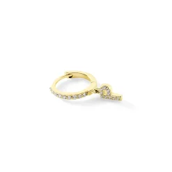 Histoire d'Or Créole Unitaire Léria Or Jaune Oxydes De Zirconium* Boucles D'Oreilles|Piercings D'Oreilles