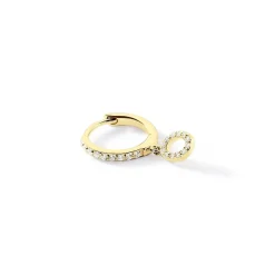 Histoire d'Or Créole Unitaire Léria Or Jaune Oxydes De Zirconium* Boucles D'Oreilles|Piercings D'Oreilles