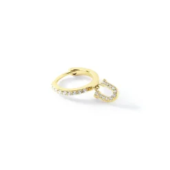 Histoire d'Or Créole Unitaire Léria Or Jaune Oxydes De Zirconium* Boucles D'Oreilles|Piercings D'Oreilles