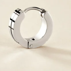 Online Histoire d'Or Créole Unitaire Oran Acier Blanc