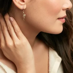 Sale Histoire d'Or Créole Unitaire Yasha Plaqué Or Jaune Spinelle Synthétique