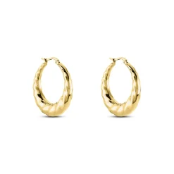 Histoire d'Or Créoles Acier Doré Ibbie* Boucles D'Oreilles|Boucles D'Oreilles Fantaisie