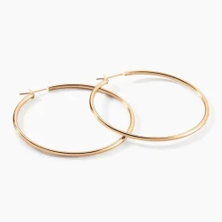 Histoire d'Or Créoles Ada Lisse Plaqué Or Jaune* Boucles D'Oreilles|Boucles D'Oreilles Fantaisie