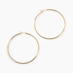 Histoire d'Or Créoles Ada Lisse Plaqué Or Jaune* Boucles D'Oreilles|Boucles D'Oreilles Fantaisie