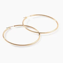 Histoire d'Or Créoles Ada Lisse Plaqué Or Jaune* Boucles D'Oreilles|Boucles D'Oreilles Fantaisie