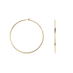 Histoire d'Or Créoles Ada Lisse Plaqué Or Jaune* Boucles D'Oreilles|Boucles D'Oreilles Fantaisie